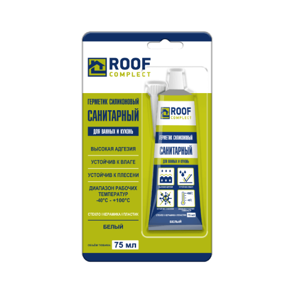Санитарный  силиконовый  герметик  Roof Сomplect